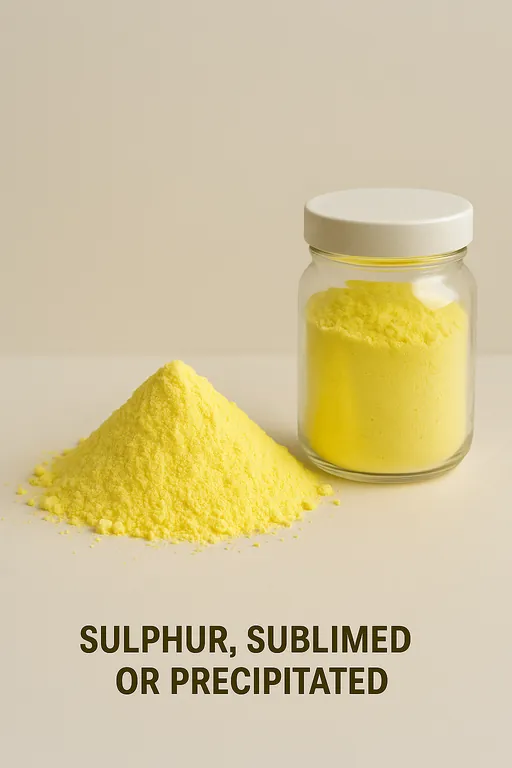 Sulphur, sublimed or precipitated; colloidal sulphur